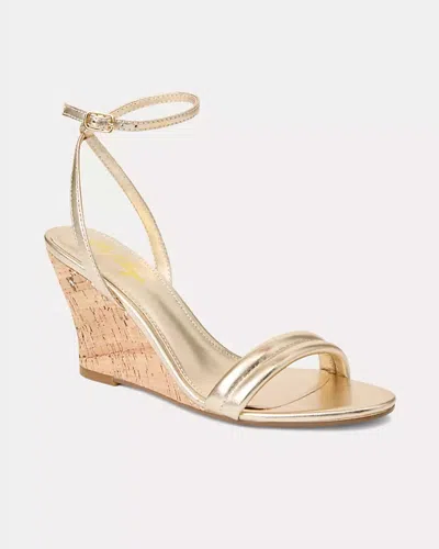Lilly Pulitzer Junie Wedge In Gold