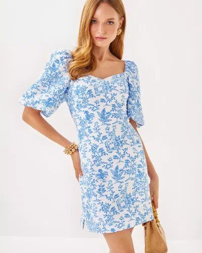 Lilly Pulitzer Justina Skirted Romper In Resort White Tall Tales