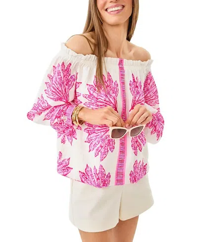 LILLY PULITZER KALINDA OFF THE SHOULDER TOP