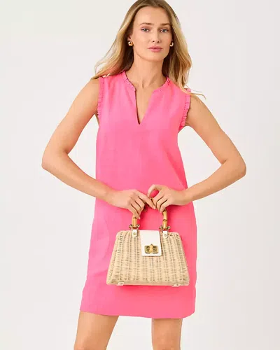Lilly Pulitzer Kavalla Linen Popover Dress In Pink