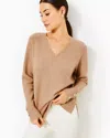 Lilly Pulitzer Kaycee Sequin Sweater In Gold Metallic