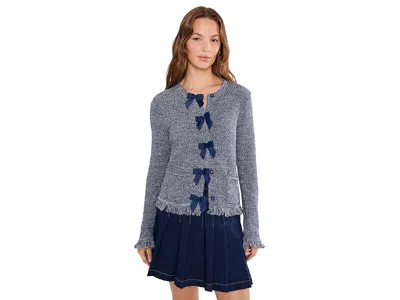 Lilly Pulitzer Kelso Bow Cardigan In Blue