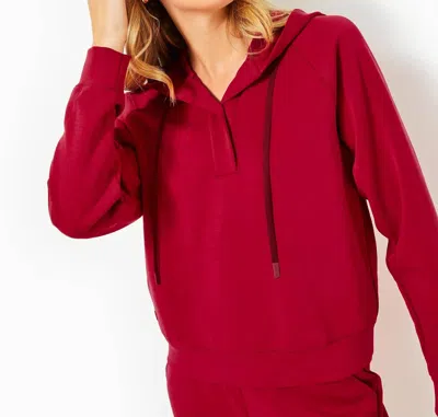 Lilly Pulitzer Kendy Upf 50+ Pullover In Malbec Red
