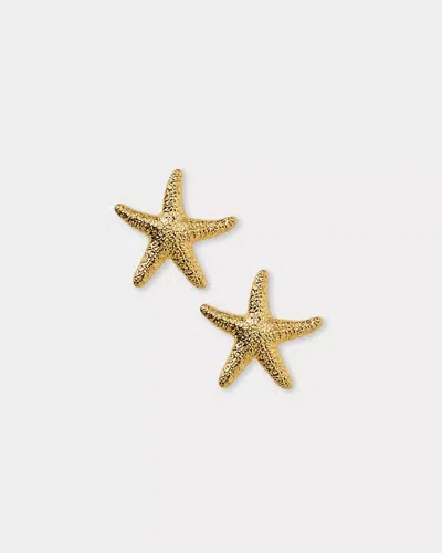 Lilly Pulitzer Kenneth Jay Lane Starfish Post Earrings In Gold