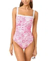 Lilly Pulitzer Keon One-piece Swimsuit In Cherry Blossom Pink Lil Fleur De Lilly In Multi