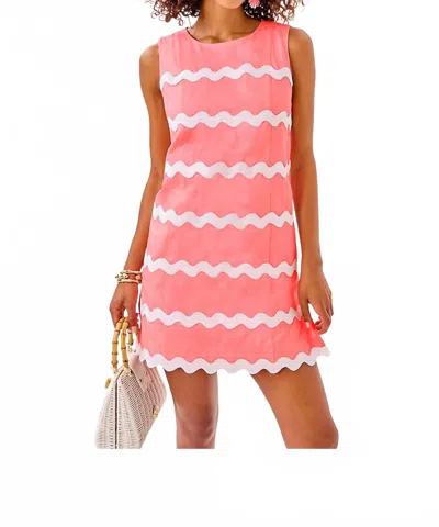 LILLY PULITZER KERRA SHIFT ROMPER IN SORBET PINK