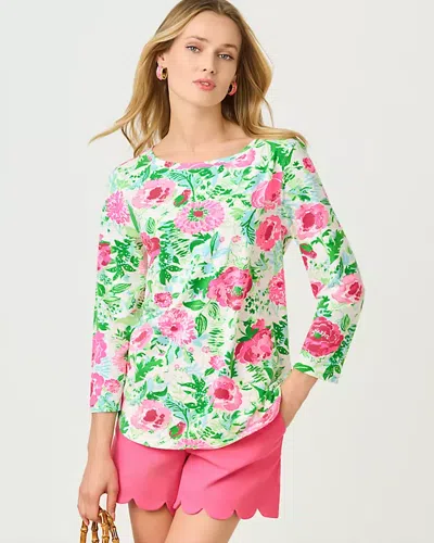 Lilly Pulitzer Key West 3/4 Sleeve Top In Multi
