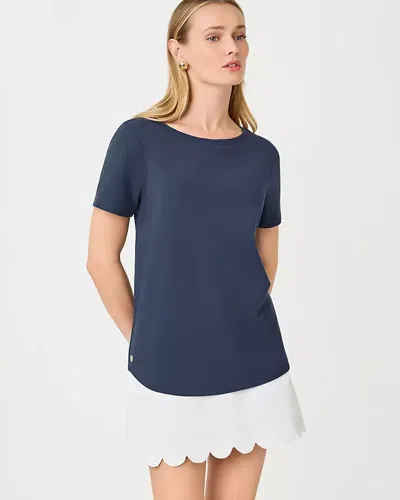 Lilly Pulitzer Key West Top In Low Tide Navy In Blue