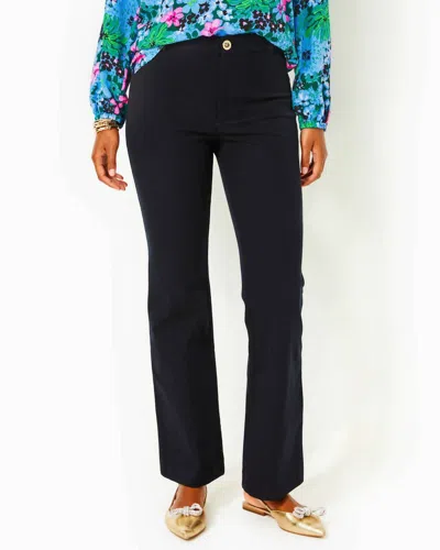 Lilly Pulitzer Kidman Bi-stretch Pant In Noir In Black