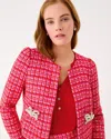 Lilly Pulitzer Kimia Boucle Jacket In Red