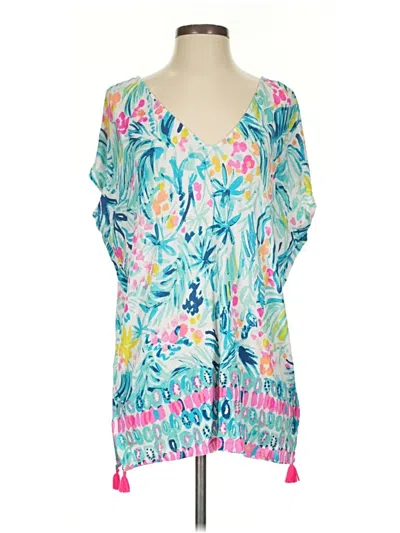 Pre-owned Lilly Pulitzer Kimono In Teal