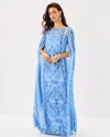 Lilly Pulitzer Kingston Silk Maxi Caftan In Blue