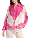 Lilly Pulitzer Kiran Button Down Top In Pink