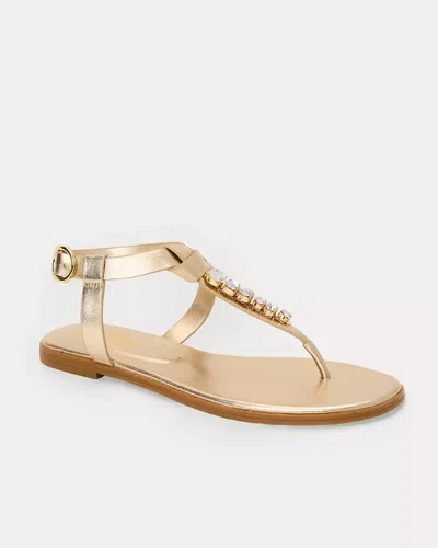 Lilly Pulitzer Kroix Sandal In Gold