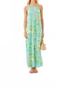Lilly Pulitzer Kyleigh Maxi Dress In Fresh Water Blue Sunbathers Bliss In Multi