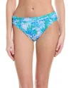 Lilly Pulitzer Lagoon Sarong Hipster Bikini Bottom In Blue
