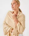 Lilly Pulitzer Lanelle Wrap In Heathered Sand Bar Metallic