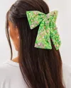 Lilly Pulitzer Large Embellished Bow Barrette In Green