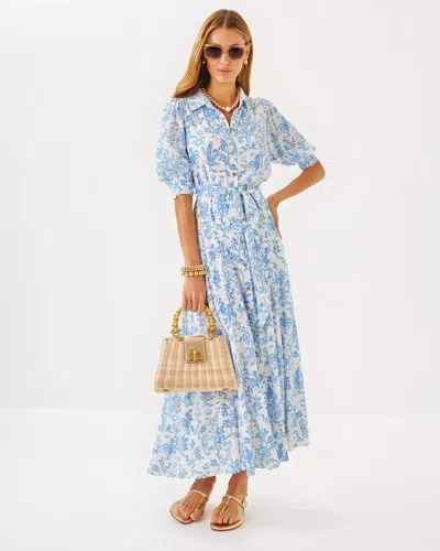 Lilly Pulitzer Larkyn Midi Shirtdress In Resort White Tall Tales
