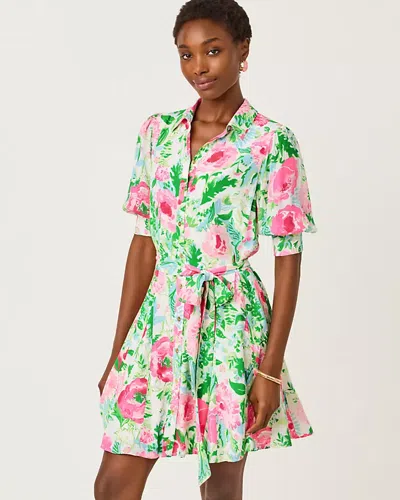 Lilly Pulitzer Larkyn Shirtdress In Green