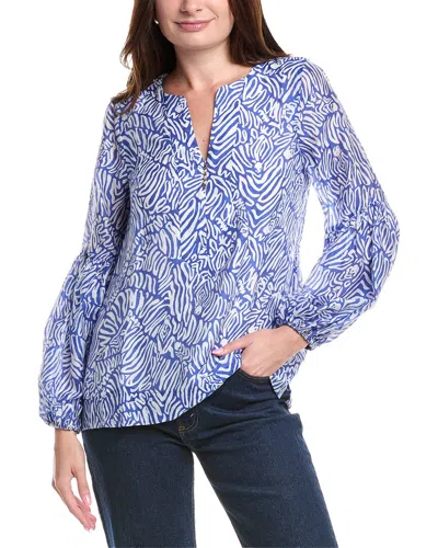 LILLY PULITZER LILLY PULITZER LAURELIE LINEN-BLEND TOP