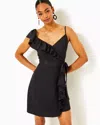 Lilly Pulitzer Lavianna Ruffle Dress In Noir