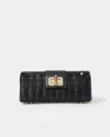 Lilly Pulitzer Leena Wicker Clutch In Black