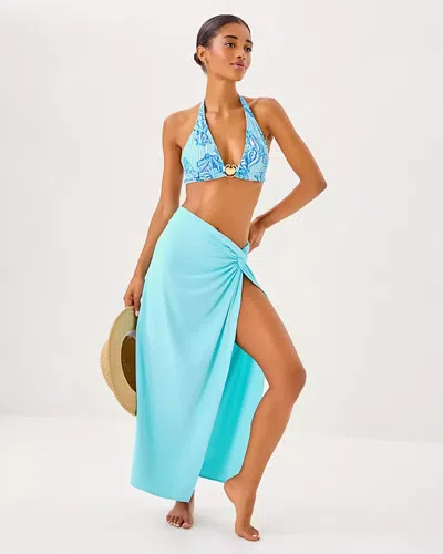 Lilly Pulitzer Leevy Sarong Cover-up In Blue