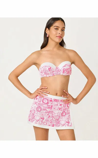 Lilly Pulitzer Leven Swim Top In Cherry Blossom Pink Fleur De Lilly