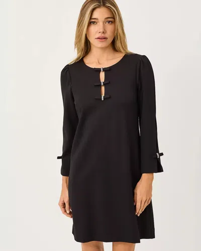 Lilly Pulitzer Leyland 3/4 Sleeve Shift Dress In Black