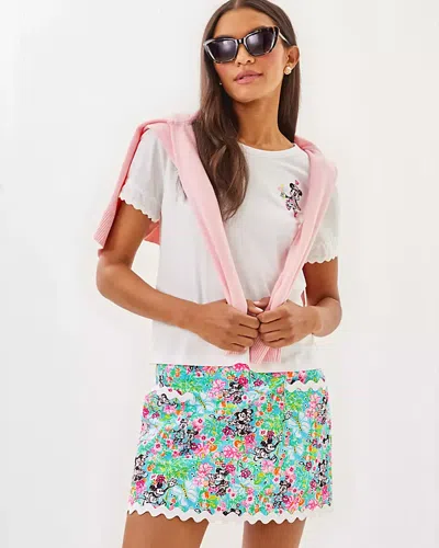 Lilly Pulitzer Lilly Hearts Disney Gardner Mini Skort In Multi Lilly Hearts Disney
