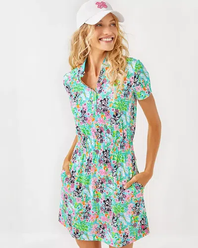 Lilly Pulitzer Lilly Hearts Disney Upf 50+ Luxletic Love Active Dress In Multi Lilly Hearts Disney