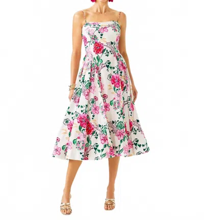 Lilly Pulitzer Lillyanna Midi Dress In Coconut Safari Sanctuary In White