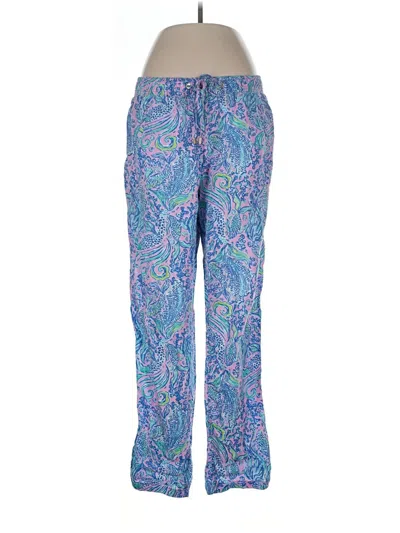 Pre-owned Lilly Pulitzer Linen Pants In Blue