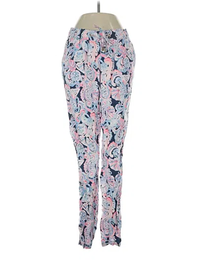 Pre-owned Lilly Pulitzer Linen Pants In Blue