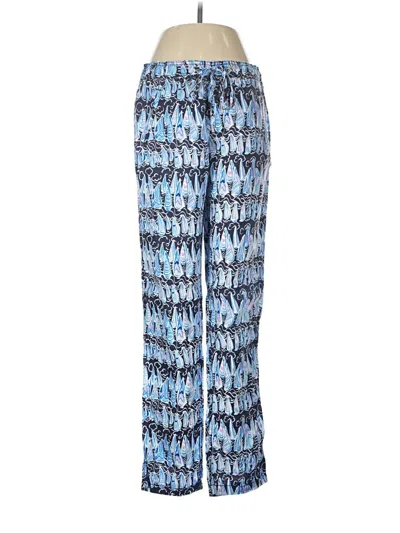 Pre-owned Lilly Pulitzer Linen Pants In Blue