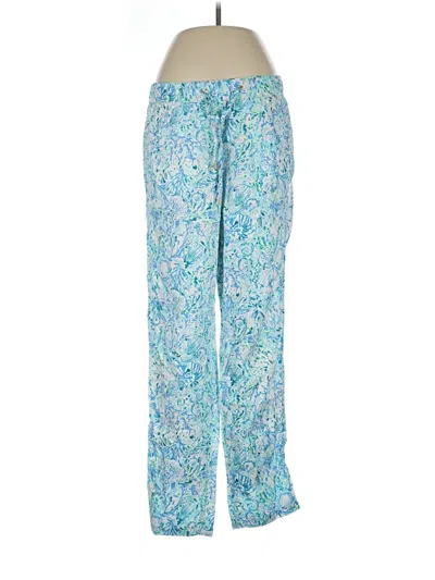 Pre-owned Lilly Pulitzer Linen Pants In Blue