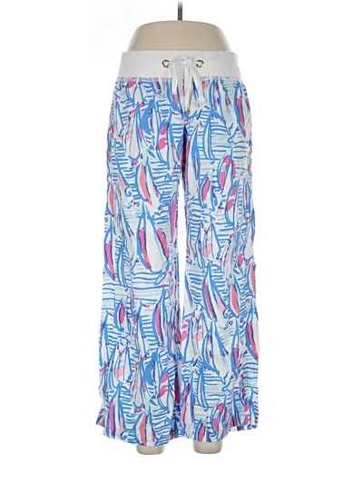 Pre-owned Lilly Pulitzer Linen Pants In Blue
