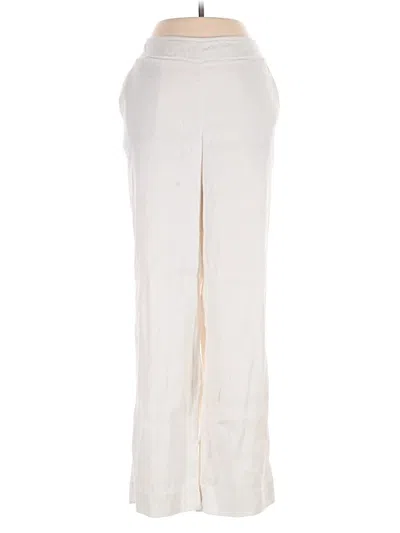 Pre-owned Lilly Pulitzer Linen Pants In Ivory