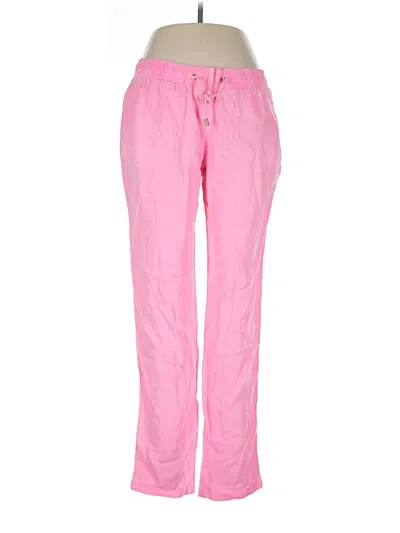 Pre-owned Lilly Pulitzer Linen Pants In Pink