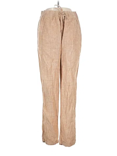 Pre-owned Lilly Pulitzer Linen Pants In Tan