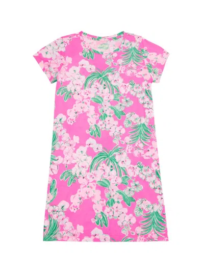 Lilly Pulitzer Little Girl's & Girl's Cody Floral T-shirt Dress In Pink