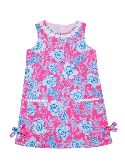 Lilly Pulitzer Kids' Little Girl's & Girl's Floral Shift Dress In Roxie Pink