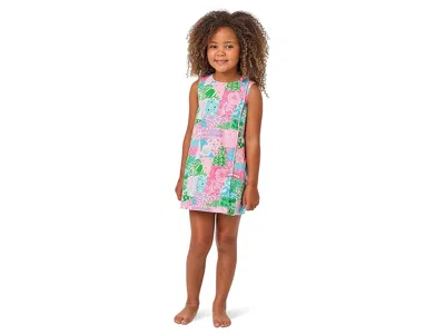Lilly Pulitzer Little Lilly Classic Shif (toddler/little Kid/big Kid) Girl's Dress Crazy Quilt : 3t Toddler, Cotton In Multi