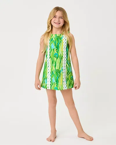 Lilly Pulitzer Little Lilly Classic Shift Dress In Green