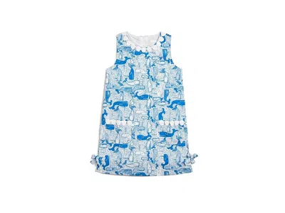 Lilly Pulitzer Little Lilly Classic Shift (toddler/little Kid/big Kid) Girl's Dress Nassau Blue Thar She Blows: 8 B