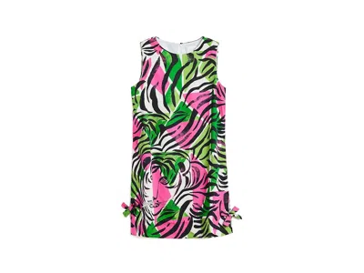 Lilly Pulitzer Little Lilly Classic Shift (toddler/little Kid/big Kid) Girl's Dress Onyx: 6 Little Kid, Cotton In Multi