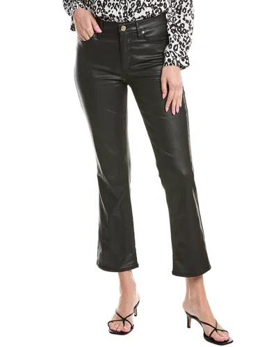 Lilly Pulitzer Liza Coated Crop Flare Jean In Black