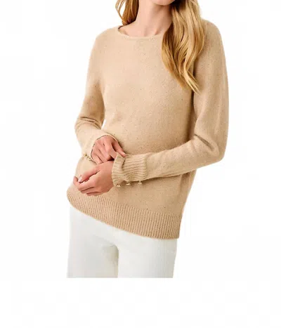 Lilly Pulitzer Lola Sequin Sweater In Gold Metallic In Neutral