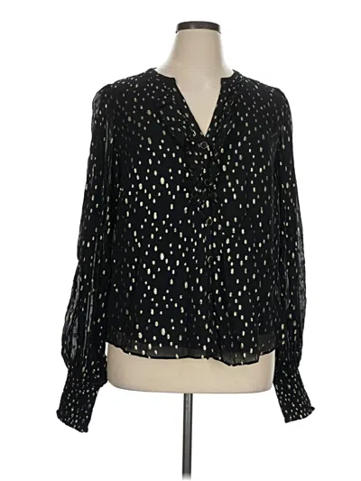 Pre-owned Lilly Pulitzer Long Sleeve Blouse In Black